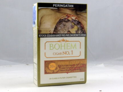Bohem Cigar No.1 hard flip-top pack — back
