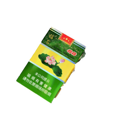 Diamond Lotus green hard pack, king-size regular-width cigarettes — back