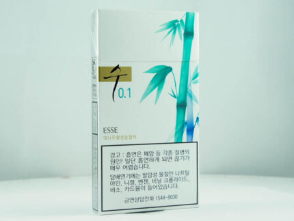 ESSE Soo 0.1mg Korean super slim cigarette duty-free pack — back