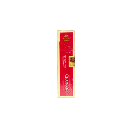 Narrow side panel of a cigarette pack.